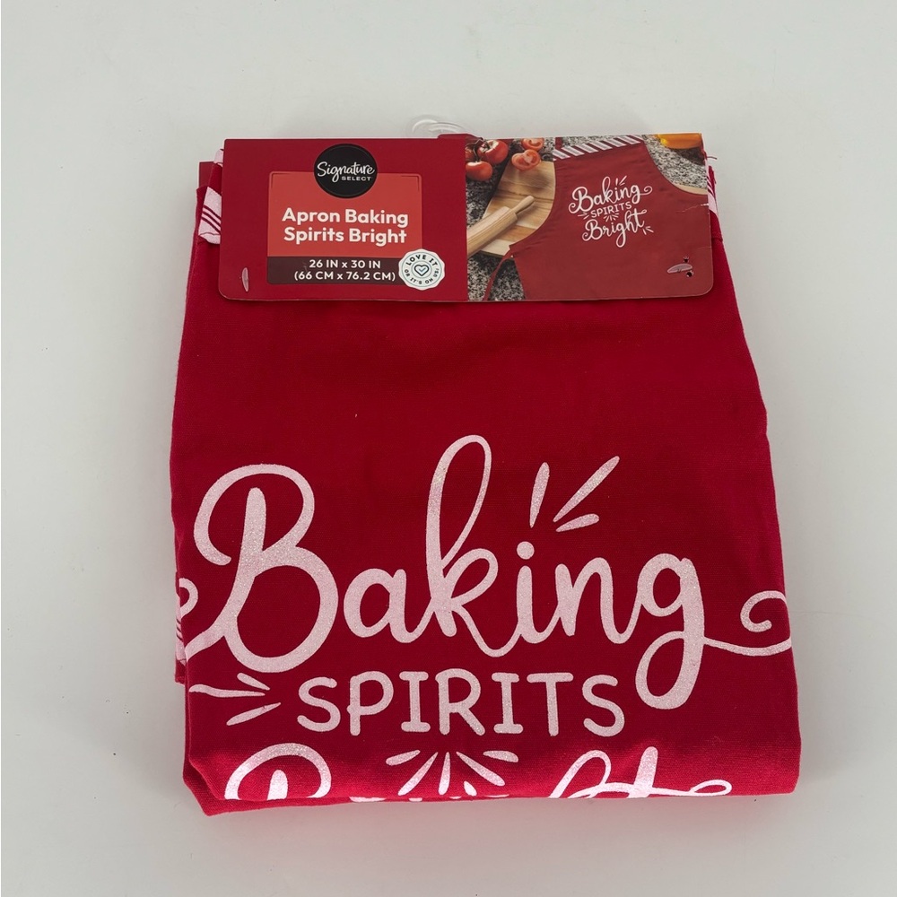 Signature Select Red Baking Spirits Bright Apron